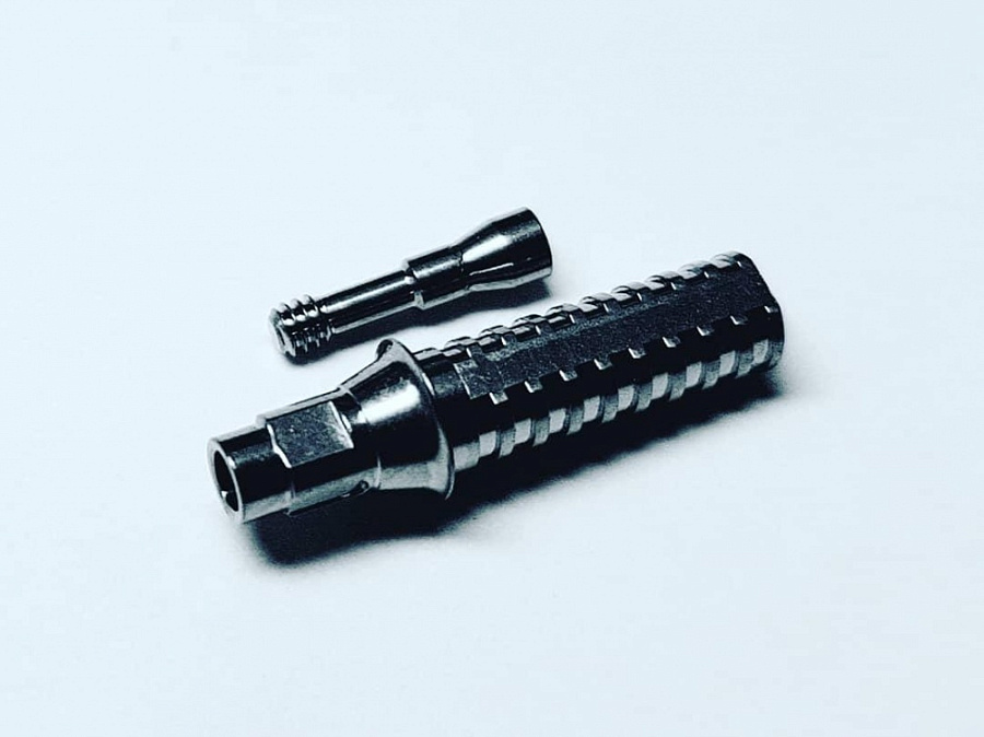 Абатмент временный, совместимый с Straumann Bone Level 4.1-4.8 RC Н 1.0 мм для одиночных конструкций